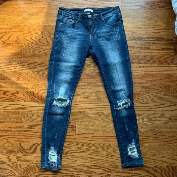 Ripped Machine Jeans - Picture 1 of 6